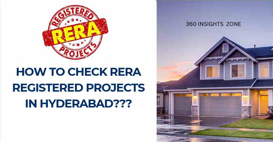 How to check RERA registered projects in Hyderabad.
